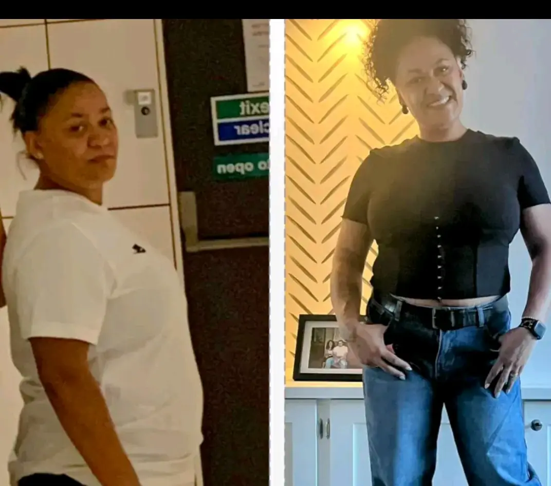 JohnoFitness client before and after fitness progress shown side by side